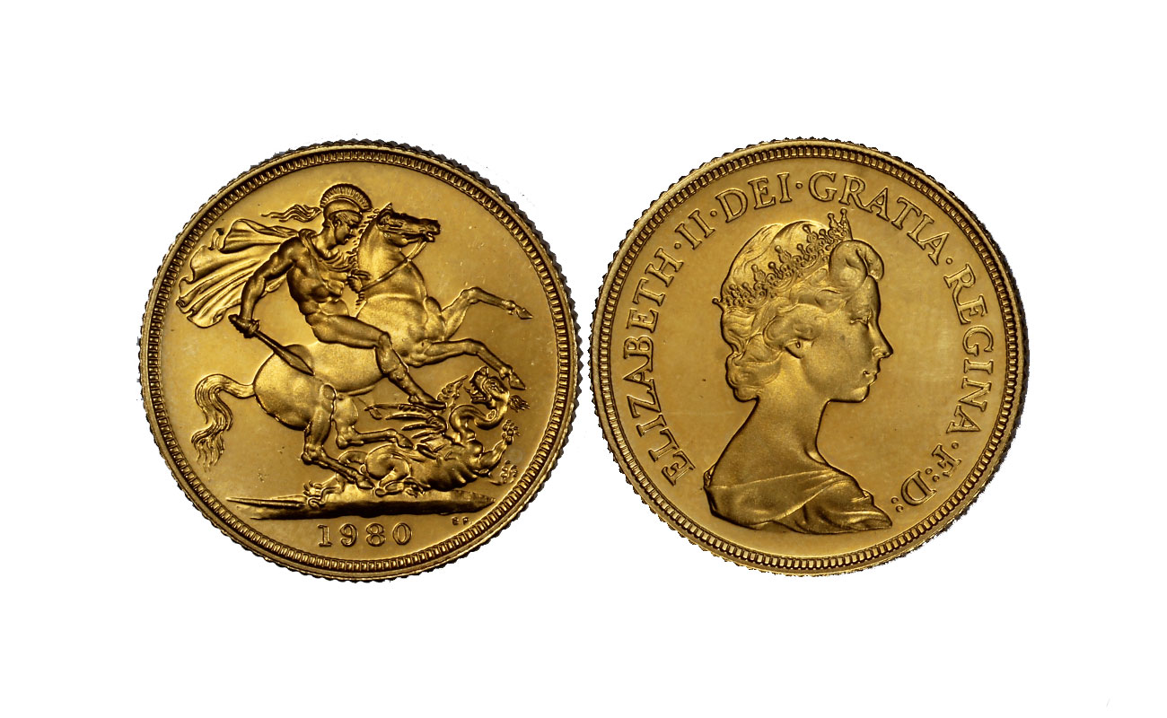 Regina Elisabetta II - Sterlina gr. 7,98 in oro 917/ 
