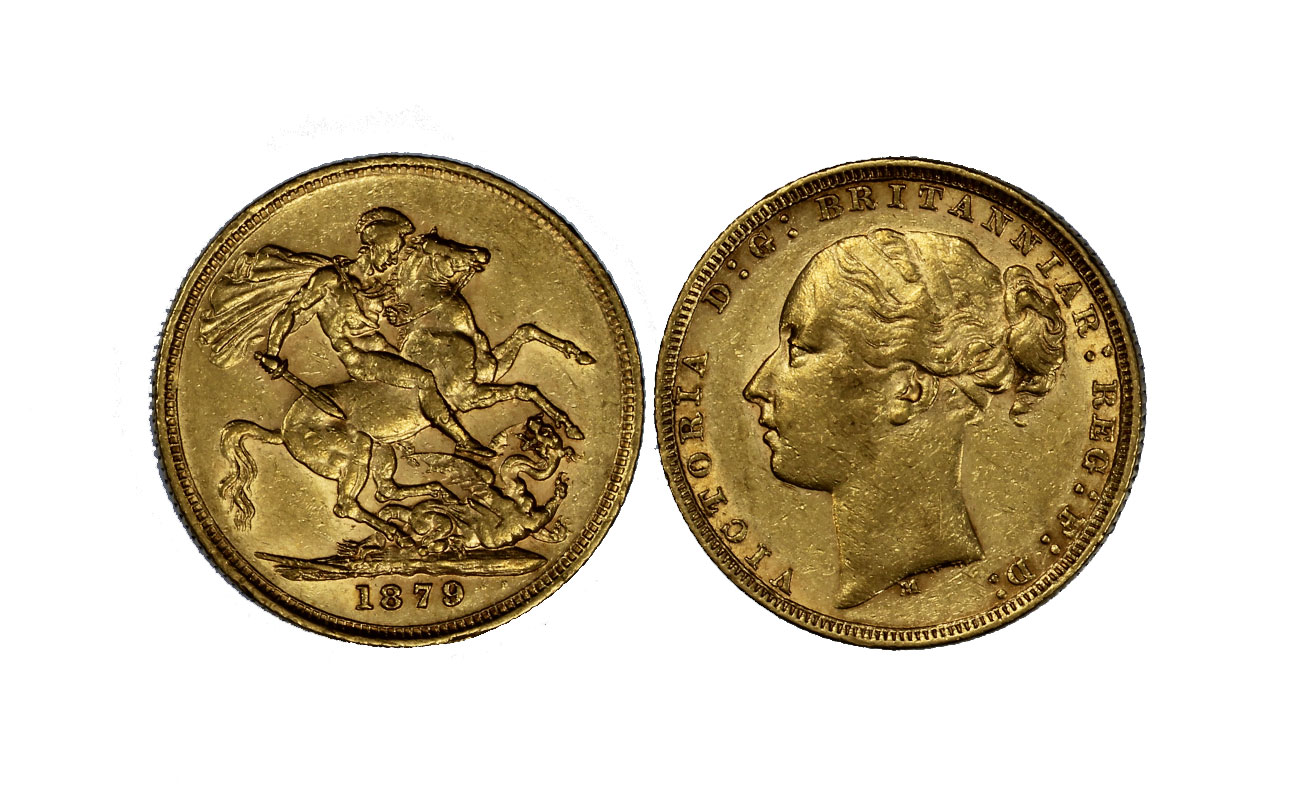 Regina Vittoria - Sterlina gr. 7,98 in oro 917/