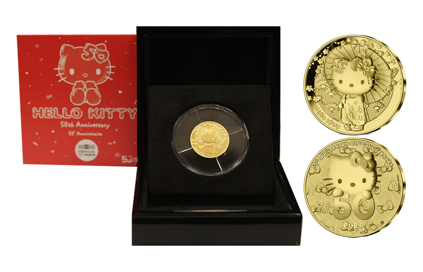 "50 Hello Kitty: Giappone" - 50 Euro gr. 7,78 in oro 999/ - Tiratura 1000 pezzi