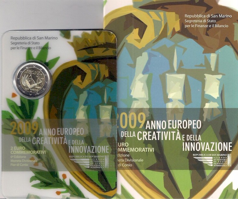 Anno della Creativit e dell'Innovazione - 2 Euro in confezione ufficiale 