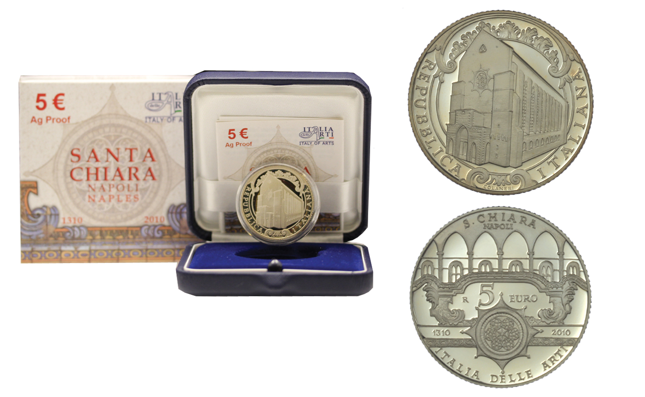 "Santa Chiara" - 5 Euro gr. 18,00 in arg. 925/