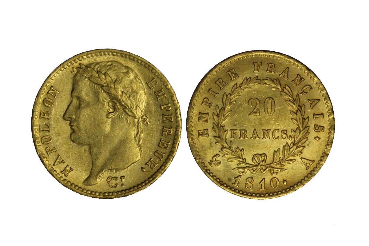 Napoleone I - 20 franchi gr.6,45 in oro 900/