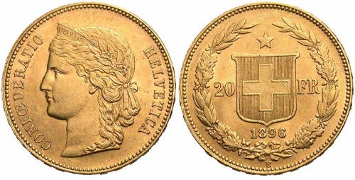20 franchi - gr. 6,45 in oro 900/°°°