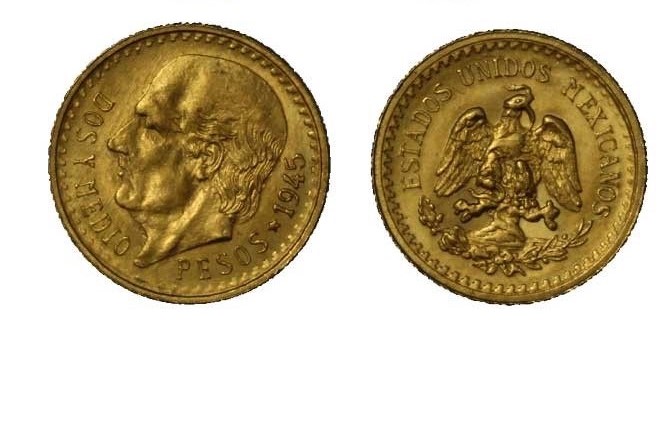 2,5 pesos gr. 2,08 in oro 900/000 