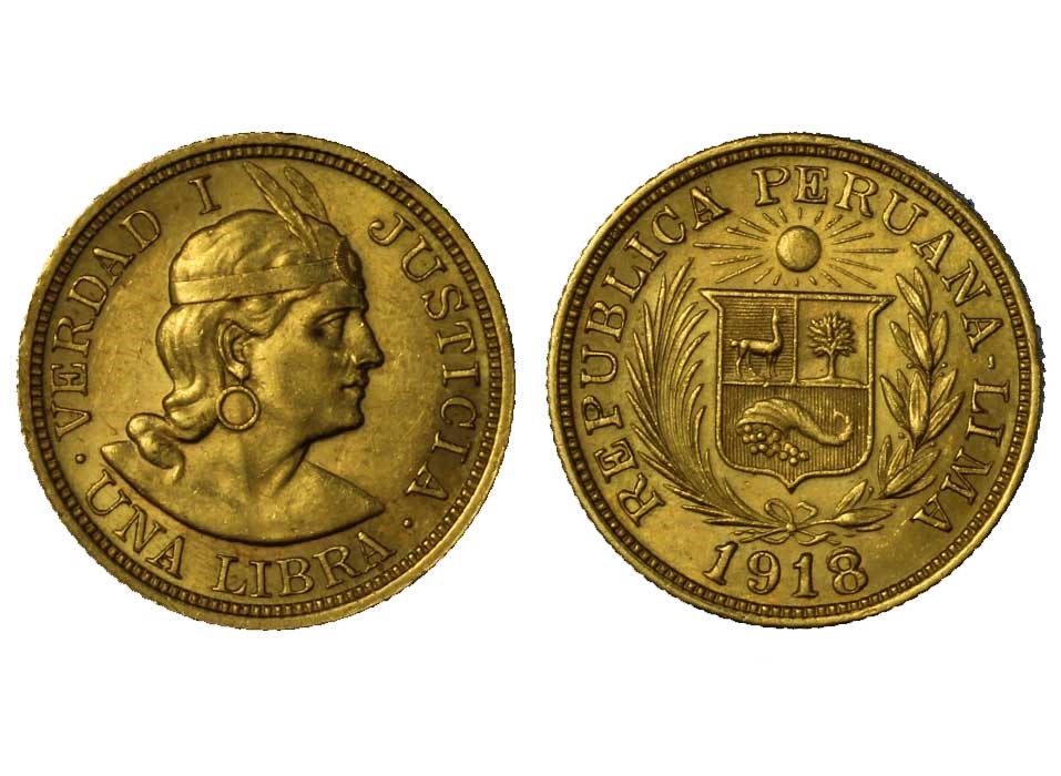 Libra (sterlina) gr. 7,98 in oro 917/000 