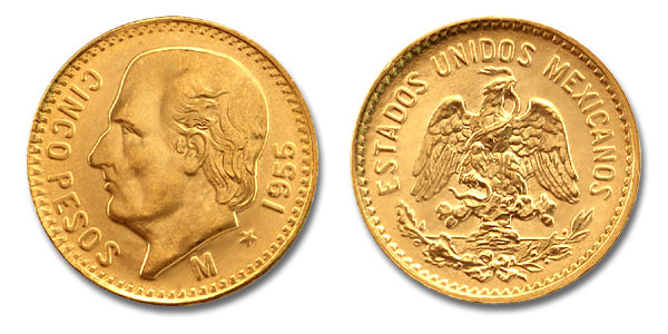 Hidalgo - 5 pesos gr. 4,16 in oro 900/000