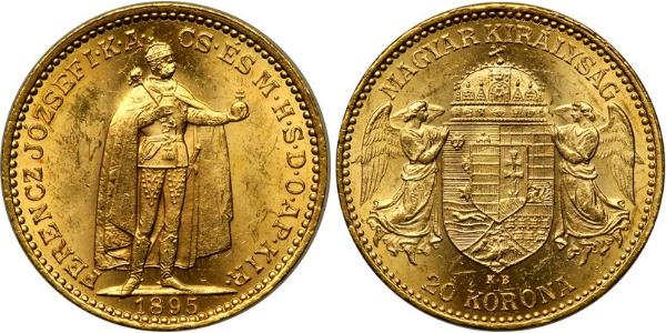 "Imperatore in Piedi" - 20 corone gr. 6,78 in oro 900/°°° 