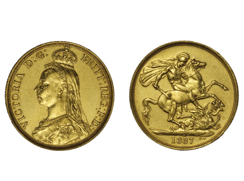 Regina Vittoria - 2 sterline gr. 15,96 in oro 917/000