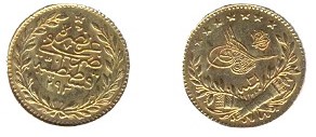 25 Piastre gr. 1,80 in oro 917/000