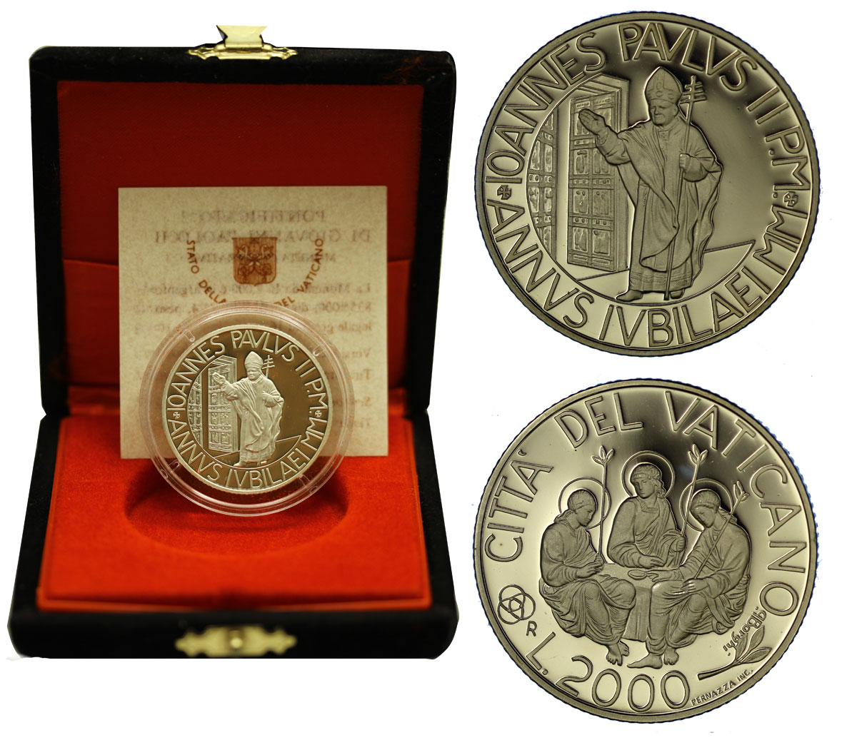 Apertura della Porta Santa- 2000 Lire commemorativa in argento