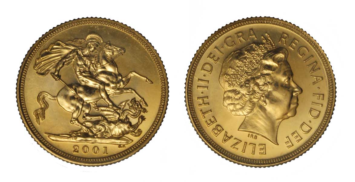 Sterlina gr. 7,98 in oro 917/000