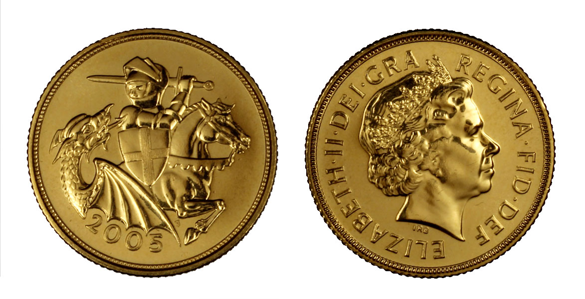 Sterlina gr. 7,98 in oro 917/000