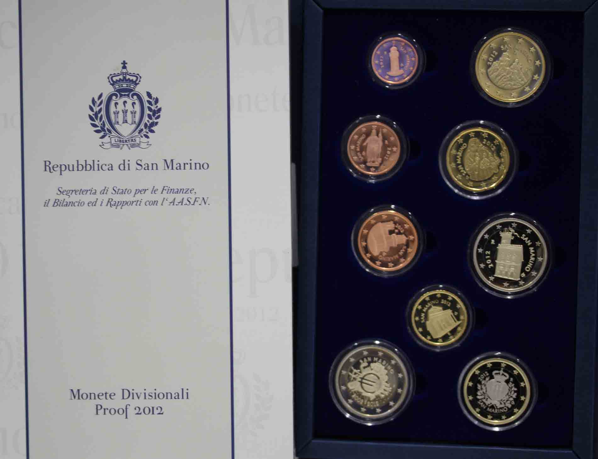 Serie divisionale di 9 monete - In conf. originale