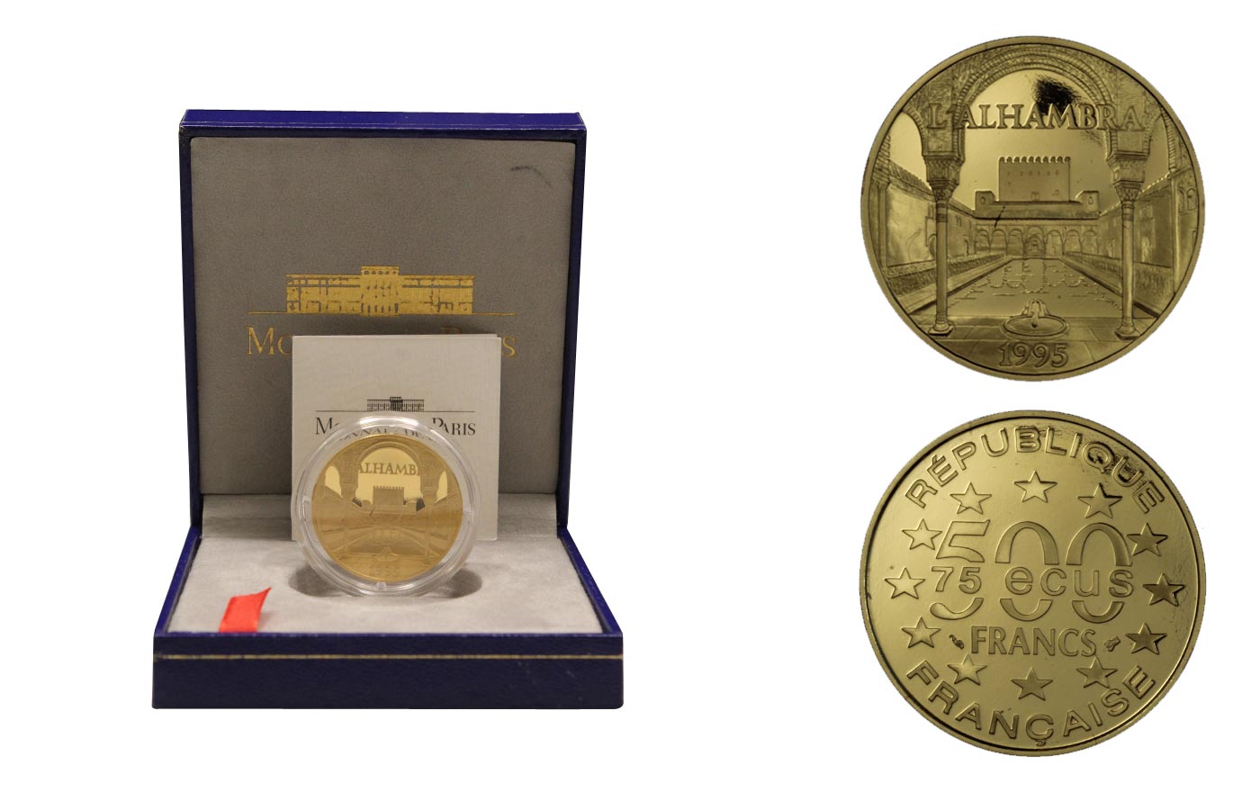 "Alhambra" - 500 franchi gr. 17,00 in oro 920/000 - conf. originale