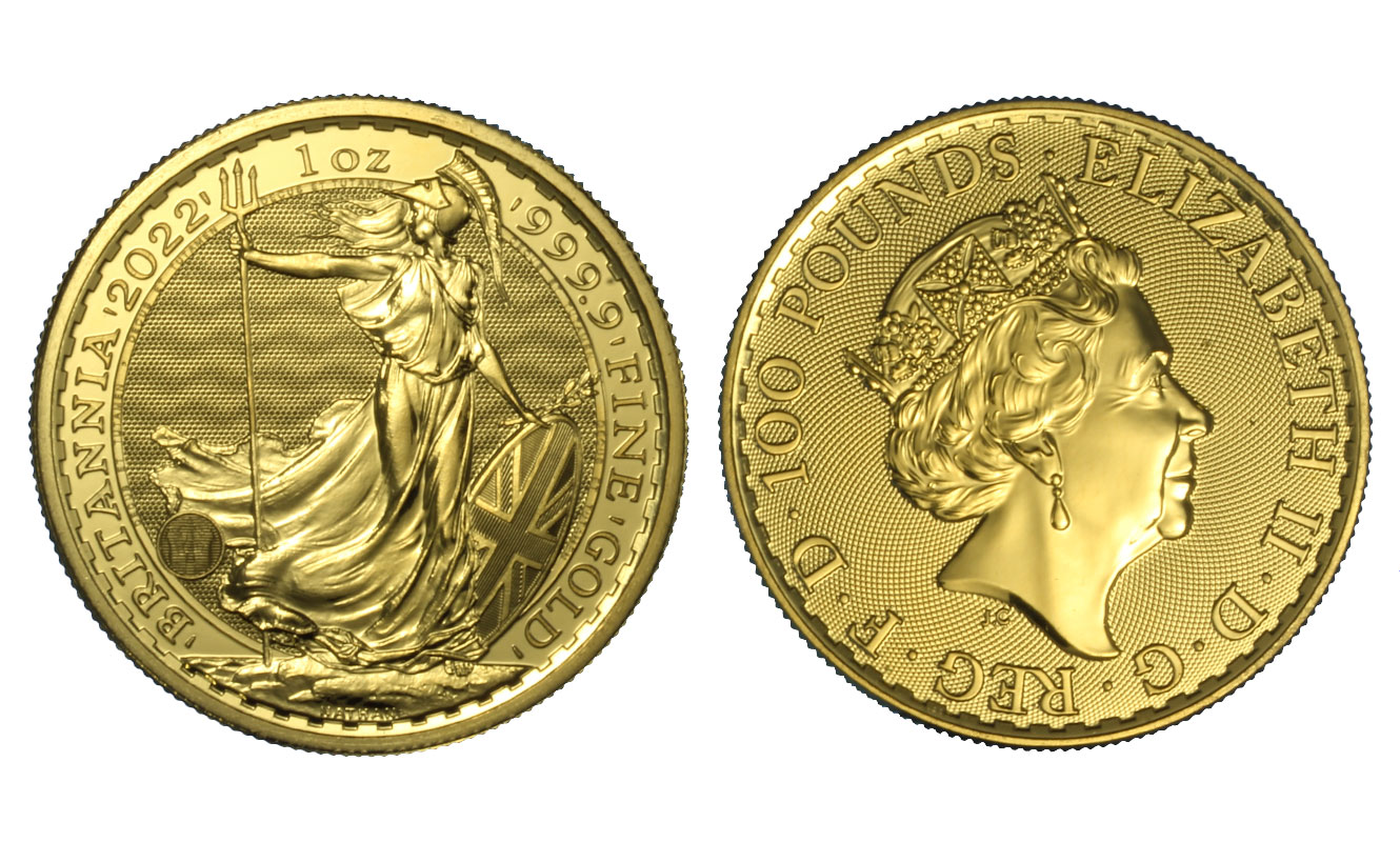 Britannia 100 pounds gr. 31,103 in oro 999/000 