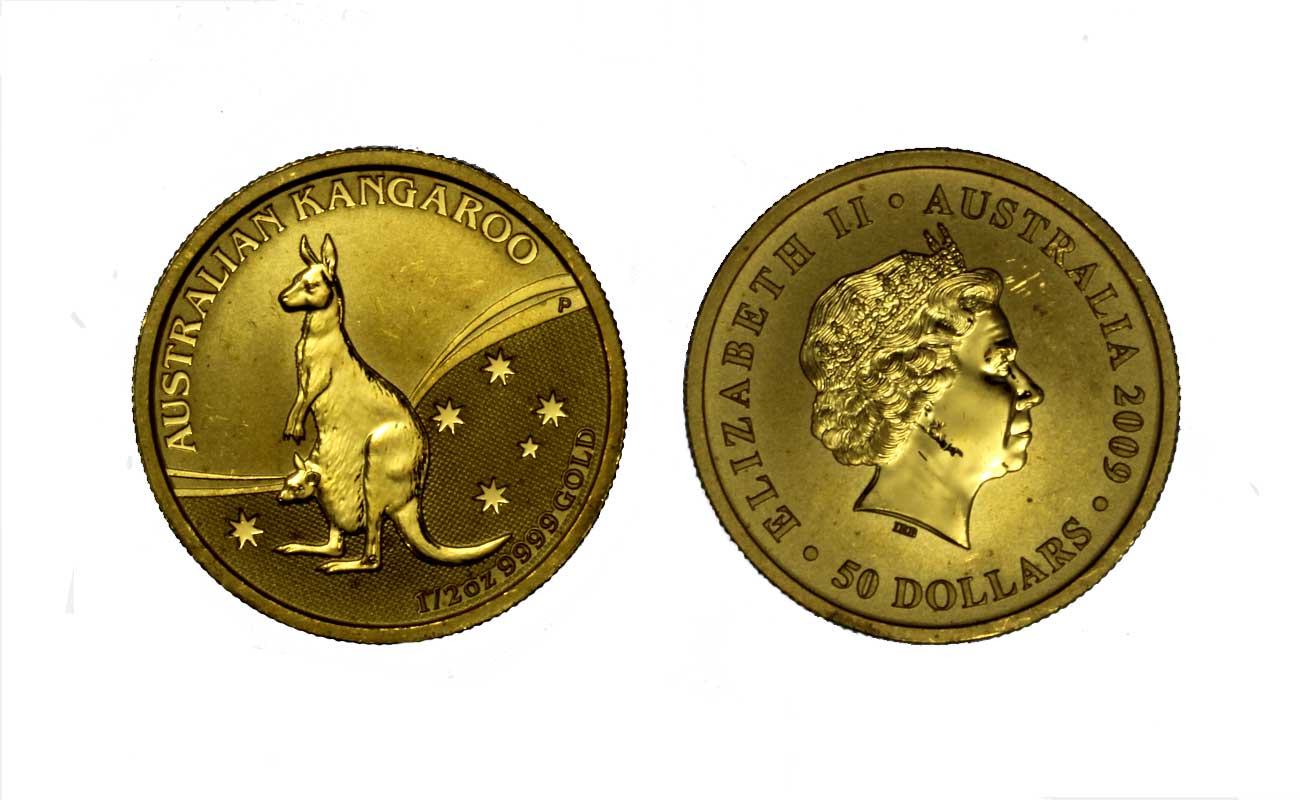 Canguro - 50 dollari gr. 15,55 in oro 999/000