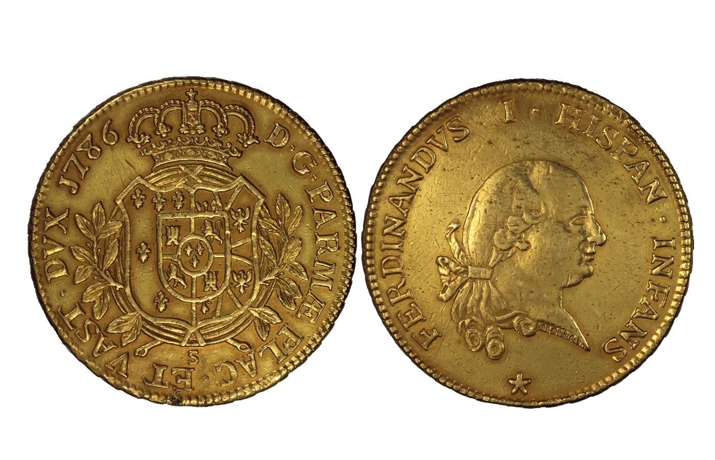 Ferdinando di Borbone - 8 doppie gr. 56,95 in oro 891/