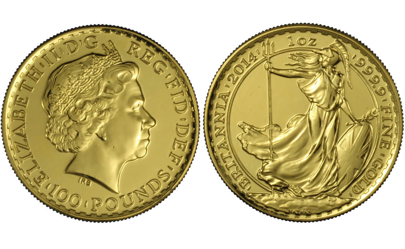 "Britannia" - Oncia gr. 31,103 in oro 999/°°°