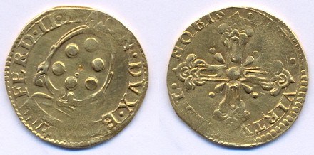 Ferdinando II - doppia gr.6,50 in oro 