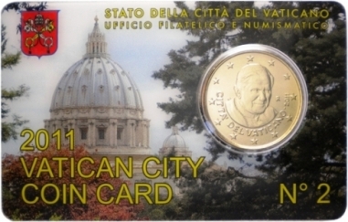 Papa Benedetto XVI - 50 Centesimi - In coincard n 2