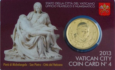 Papa Benedetto XVI - 50 Centesimi - In coincard n 4