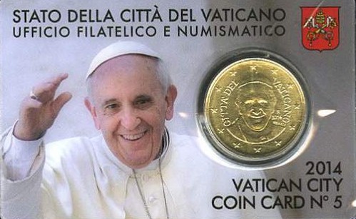 Papa Francesco - 50 Centesimi - In coincard n 5