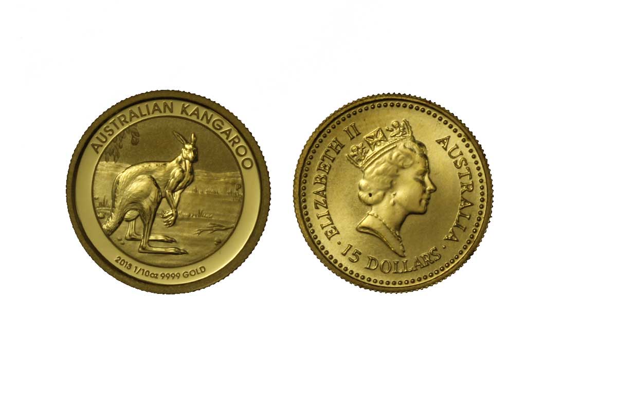Canguro - 15 dollari gr. 3,11 in oro 999/000