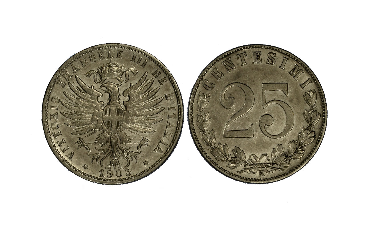 Re Vittorio Emanuele III - 25 centesimi