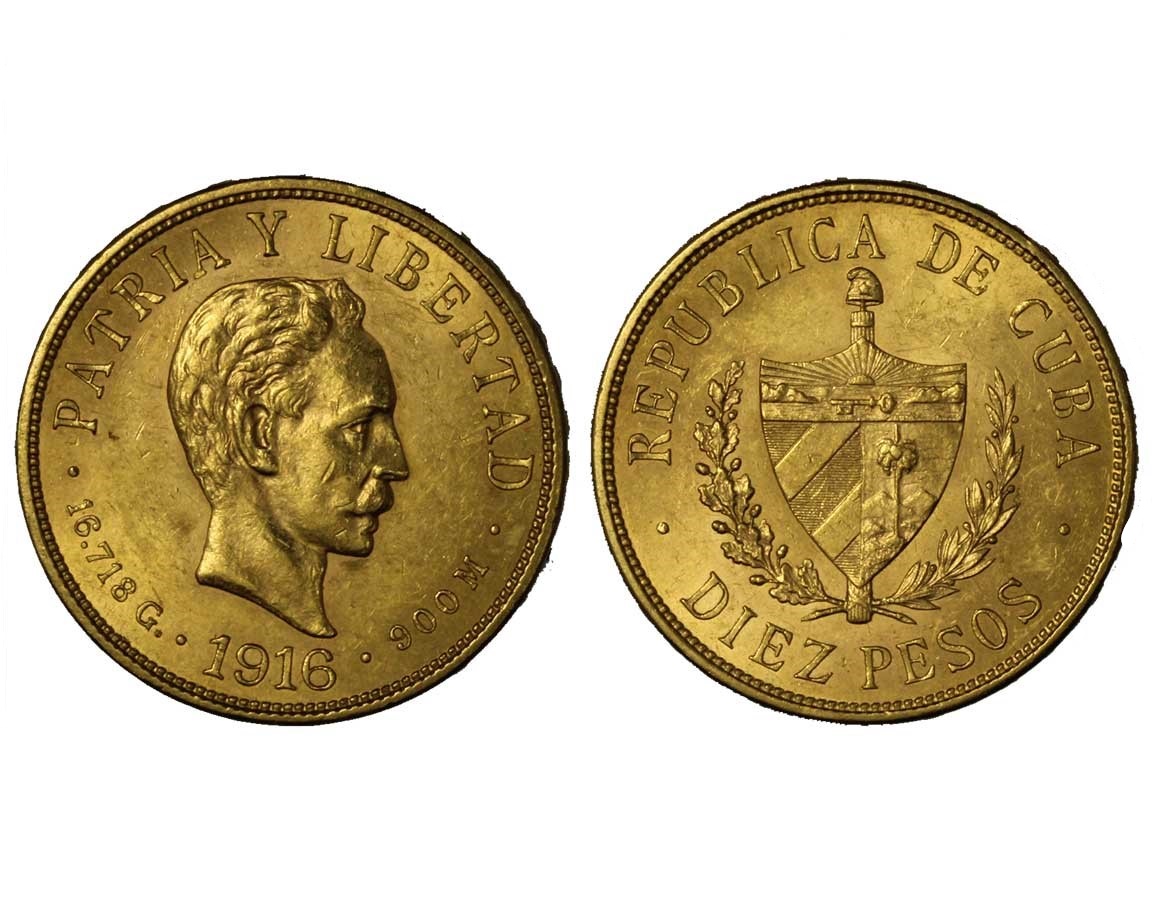 10 pesos gr. 16,71 in oro 900/
