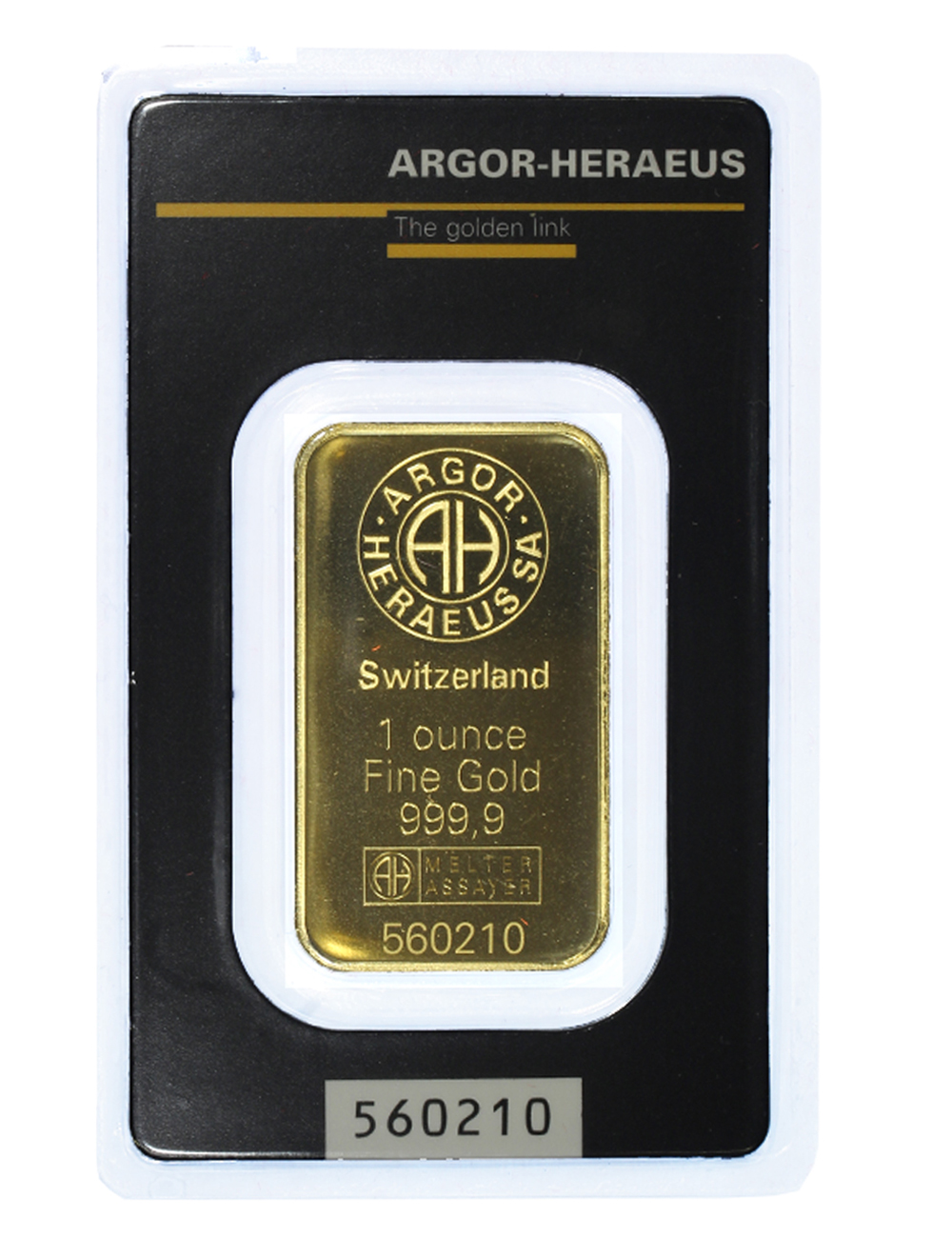 Lingotto da grammi 31.103 (1 oz)  in oro 999,9/000 in blister con Certificato di Garanzia