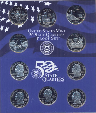 Stati Americani - Serie completa di 5 monete da 1/4 di dollaro in nickel