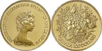 "Giubileo di Fiori" - 100 dollari gr. 16,96 in oro 917/°°° - PREZZO SPECIALE!!
