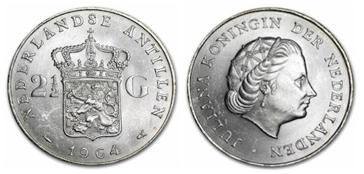Regina Giuliana - 2.5 gulden gr. 15.00 in argento 720/000 - Lotto di 20 pezzi