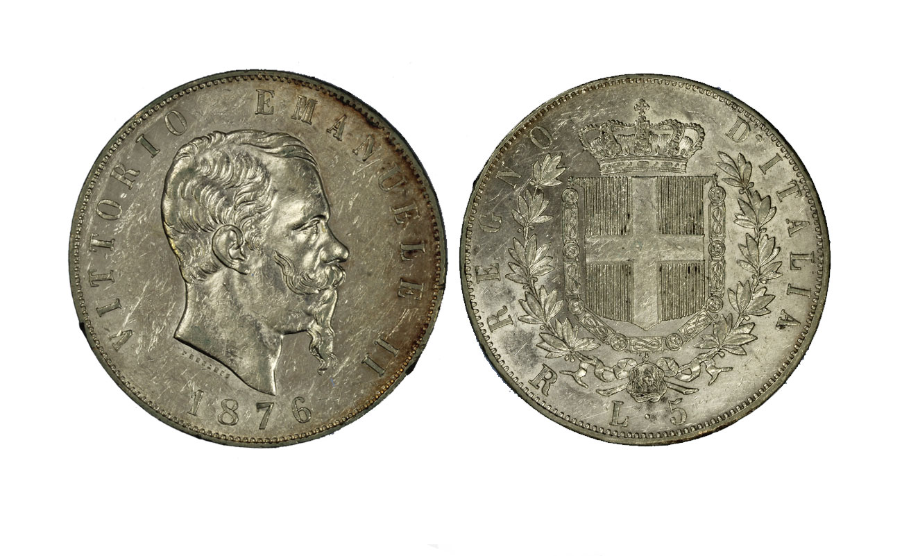 Re Vittorio Emanuele II - 5 lire