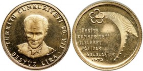 "Anniversario della Repubblica" - 500 Lira gr. 6,00 in oro 917/