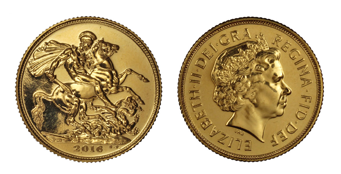 Sterlina gr. 7,98 in oro 917/000 - Nuova effigie 
