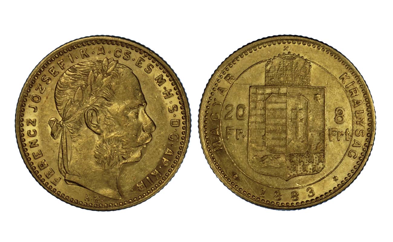 Kaiser Francesco Giuseppe I - 8 Fiorini gr. 6,45 in oro 900/