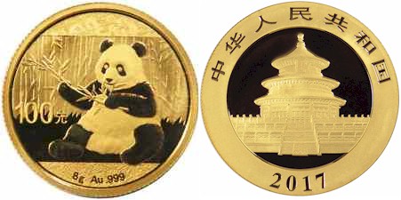 Panda 100 Yuan gr. 8,00 in oro 999/000 