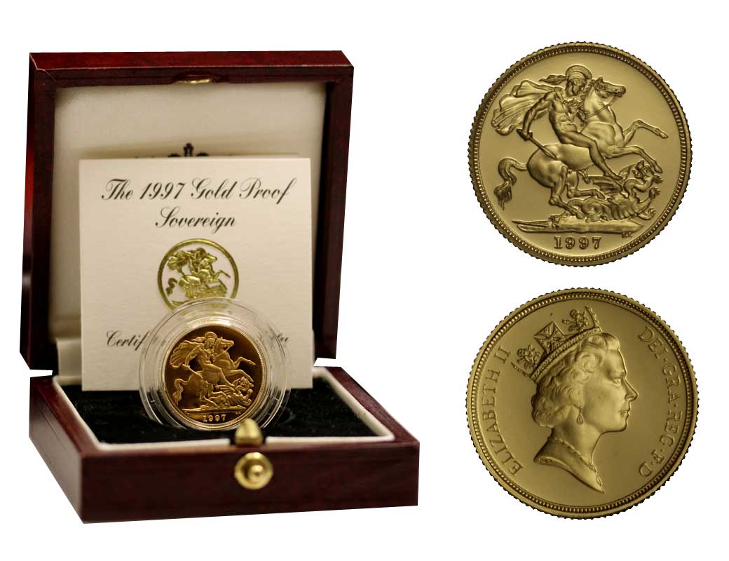 Regina Elisabetta II - Sterlina gr. 7,98 in oro 917/- conf. originale