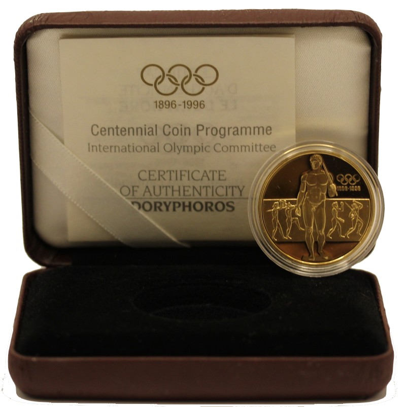 "Olimpiadi" - 20.000 dracme gr. 16,97 in oro 917/000 - conf. originale