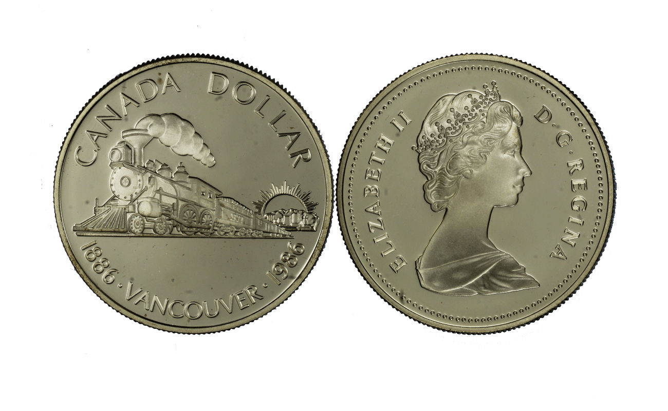 "100 Vancouver" - Regina Elisabetta II - Dollaro gr. 23,32 in arg. 500/
