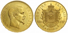 Napoleone III - 100 franchi gr. 32,25 in oro 900/000 (solo date comuni)