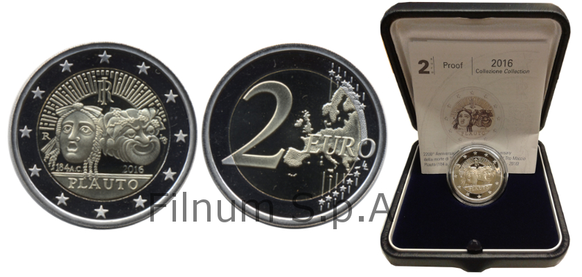Plauto - 2 Euro in confezione ufficiale