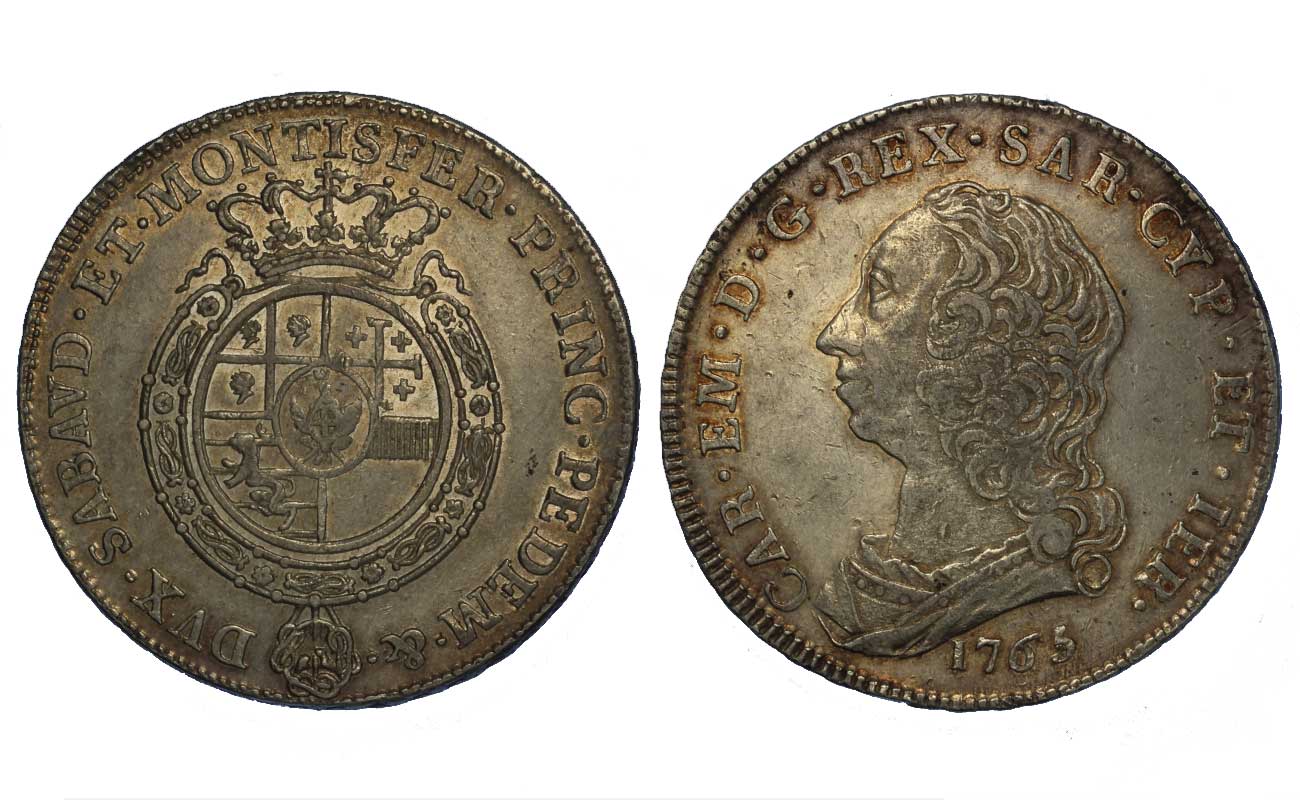 Carlo Emanuele III - 6 lire in argento