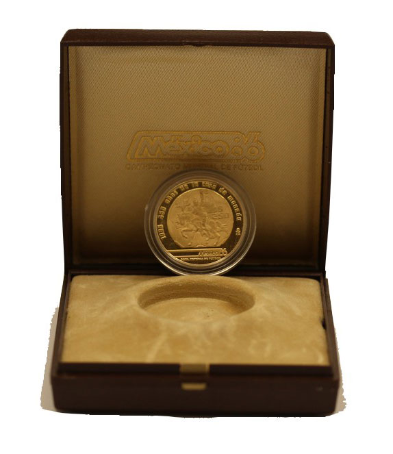 "Campionati Mondiali" - 250 pesos gr. 8,64 in oro 900/000 - conf. originale