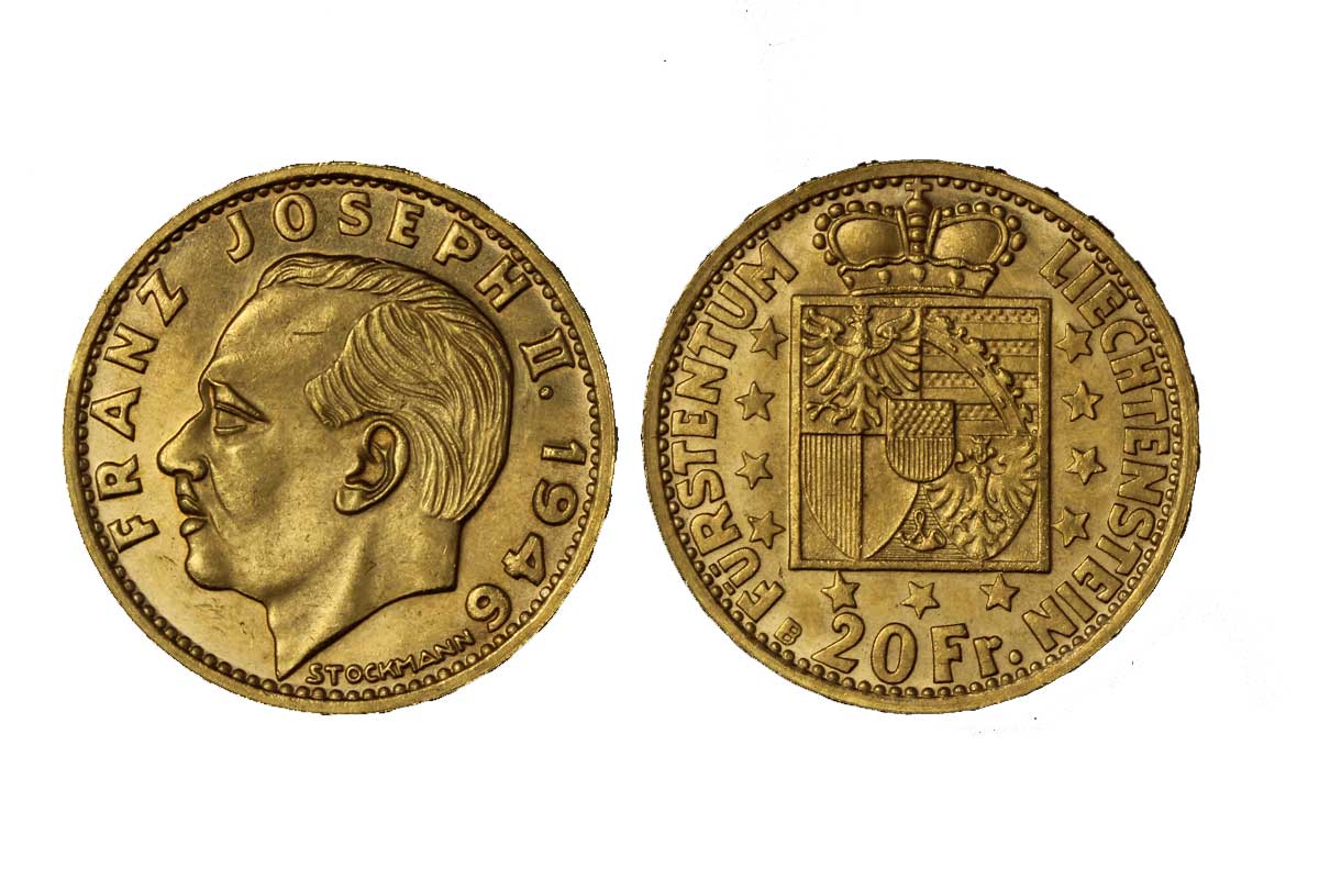 Francesco Giuseppe II - 20 franchi gr. 6,45 in oro 900/