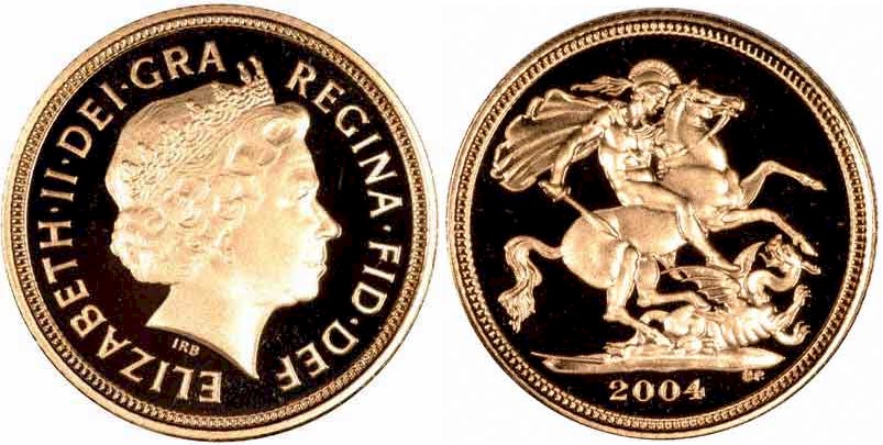 Mezza Sterlina in oro gr. 3,99 oro 917/000 - conf. originale