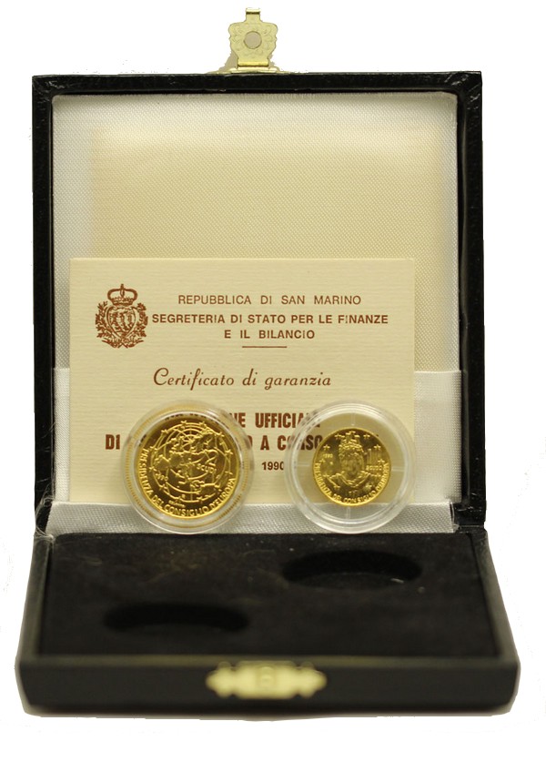1 e 2 scudi gr. 9,67 in oro 900/000 - conf. originale