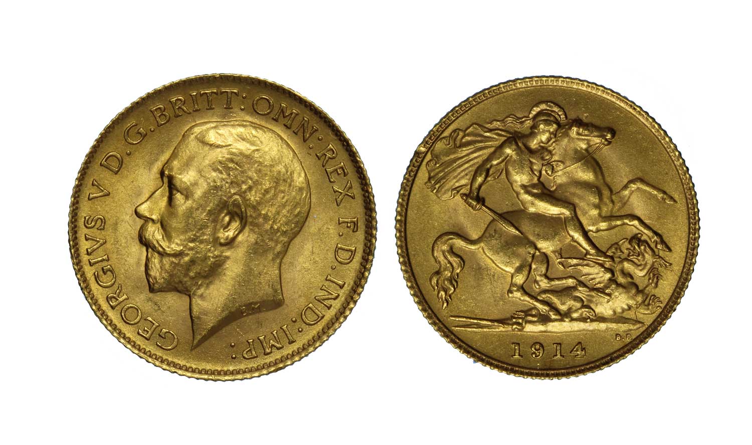 Giorgio V - Mezza Sterlina gr. 3,99 in oro 917/000