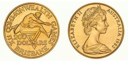 "Commonwealth" - 200 dollari gr. 10,00 in oro 917/